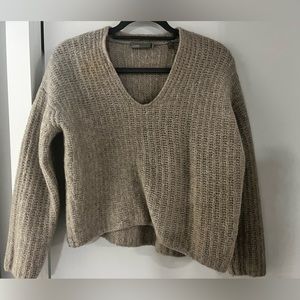 Vince crop cashmere blend sweater